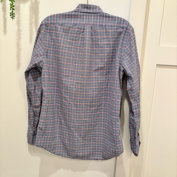 Ralph Lauren Mens Blue Checkered Plaid Button Down Colored Pony Size Medium - Picture 6 of 11